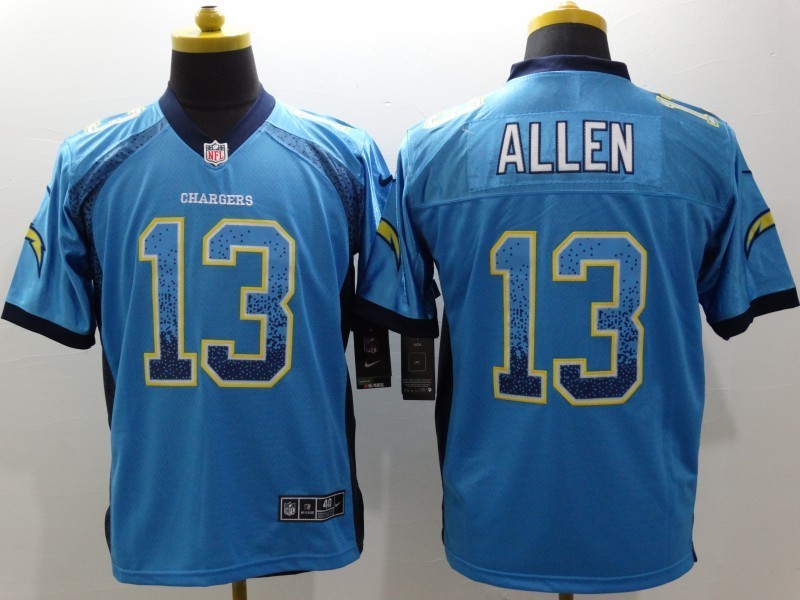 Los Angeles Chargers13 Keenan Allen Blue Drift Fashion Nike Elite Jerseys